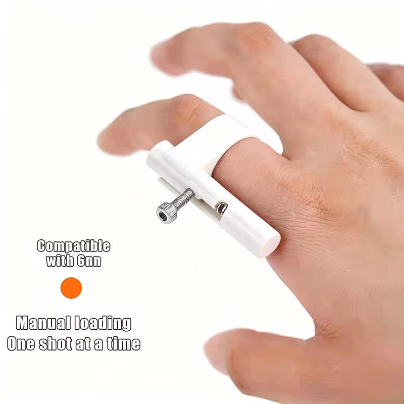 Finger Ring Decompression Artifact Game Toy Keychain Launcher Model Keyring for Boys Children Toy Accessories Stress Relief Gift